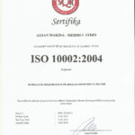 ISO 10002 Müşteri Memnuniyet Belgemiz